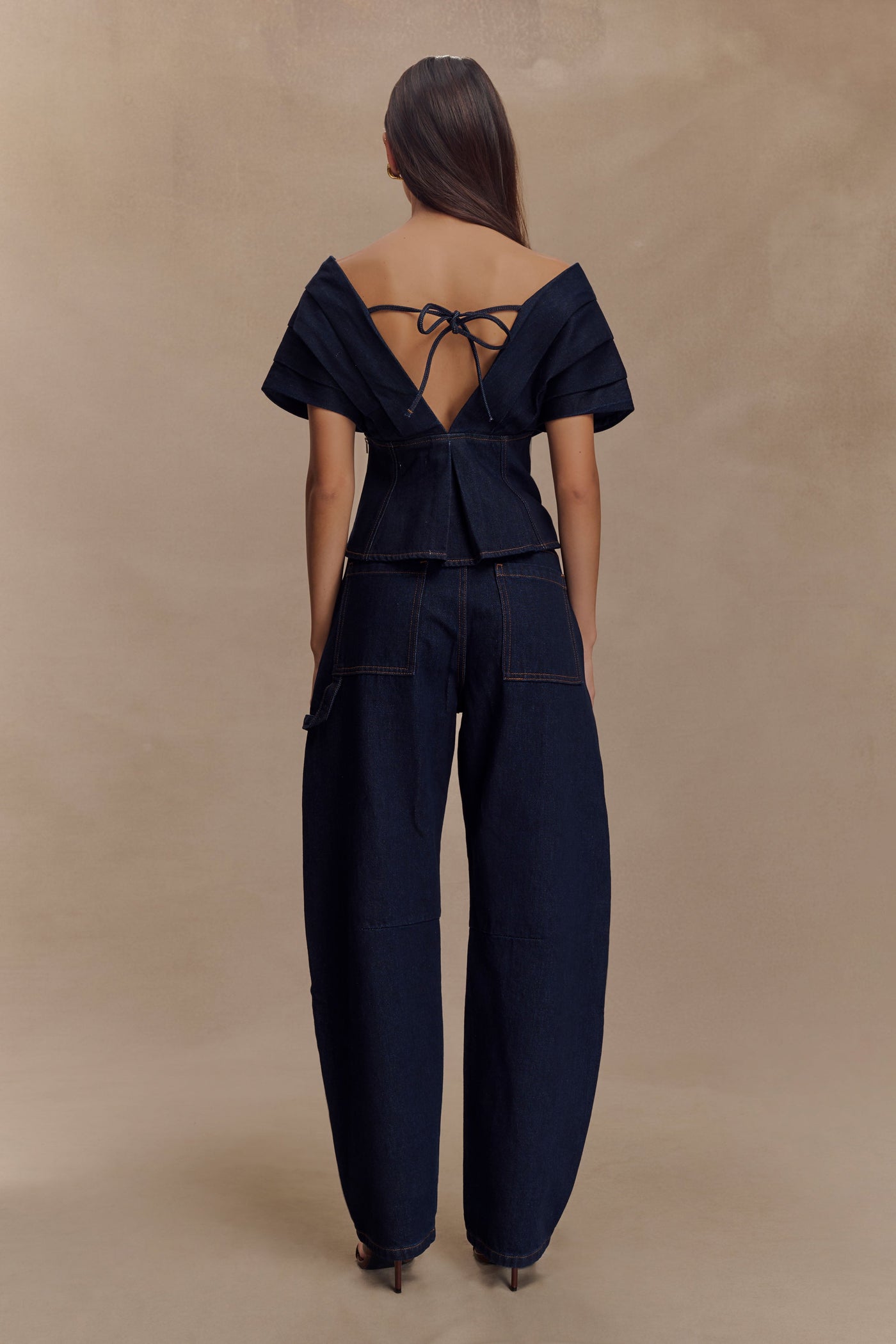 Rayne Off-Shoulder Denim Top