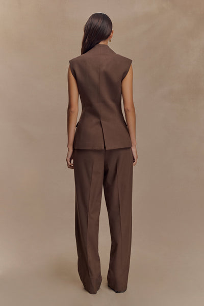 Penelope Sleeveless Suit Blazer