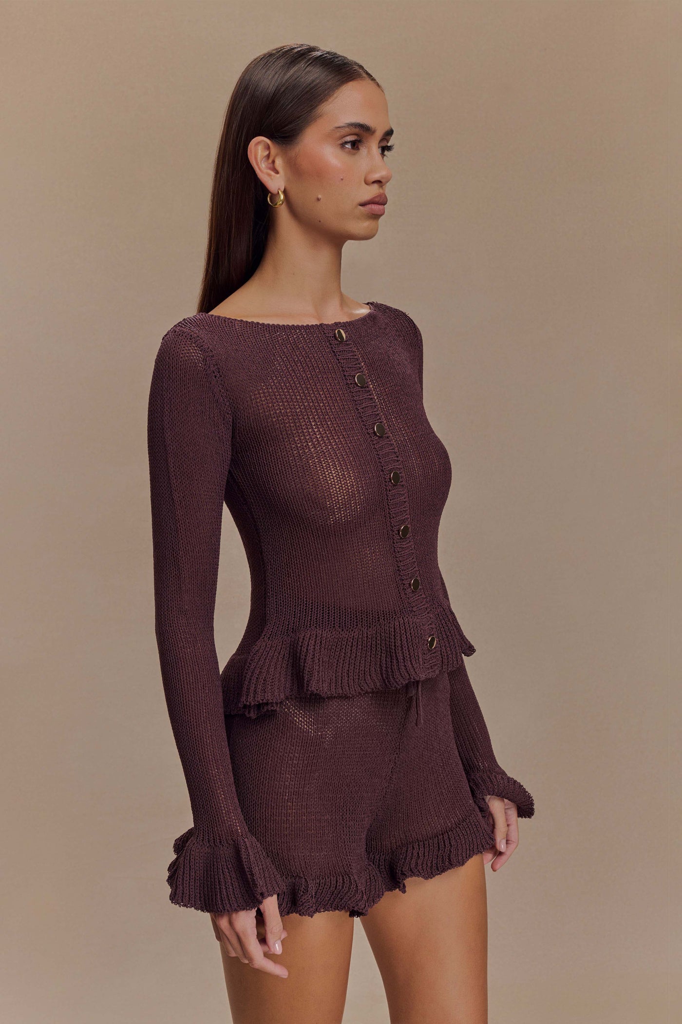 Eleanor Knit Frill Cardigan
