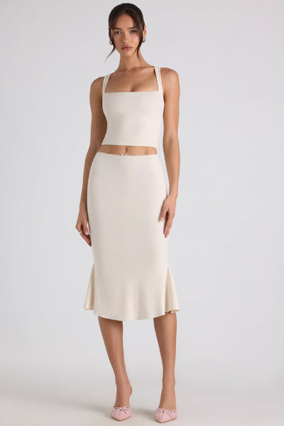 Modal Bow-Detail Crop Top