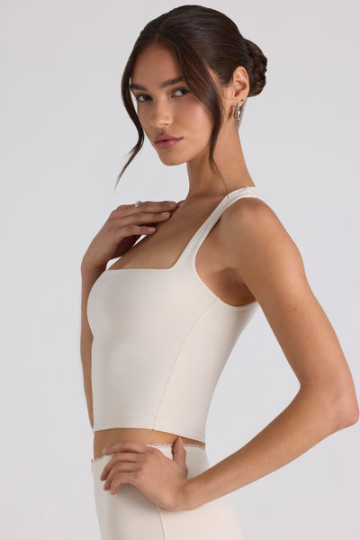 Modal Bow-Detail Crop Top