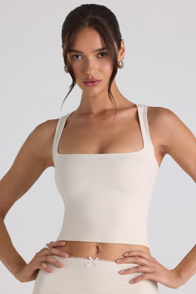Modal Bow-Detail Crop Top