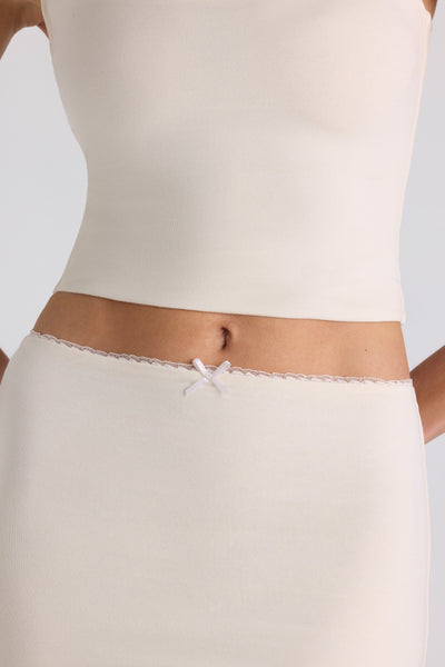 Modal Bow-Detail Crop Top